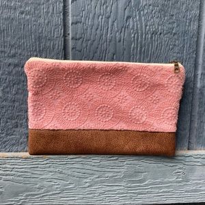 Pink cosmetic bag, NWOT